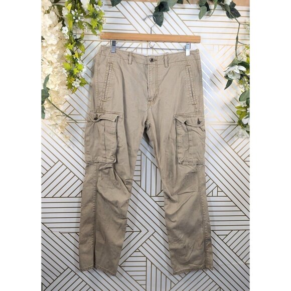 Levi Strauss Men's Cargo Pants Y2k Loose Straight Work Baggy Skater Pocket 32x32 - Picture 1 of 7